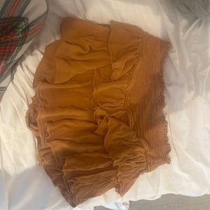 Cute mini ruffle skirt